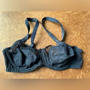PANACHE BLACK Underwire Bra Size 34d